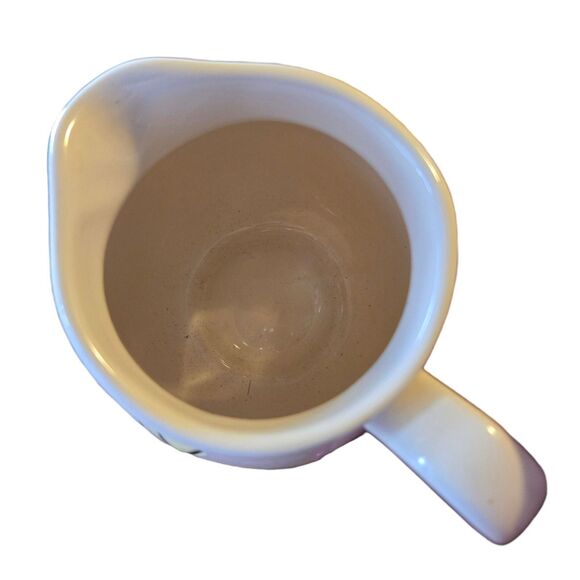 Rae Dunn By Magenta Ceramic Soy Sauce Pitcher W Handle Cream Milk Syrup Pourer - Picture 4 of 7